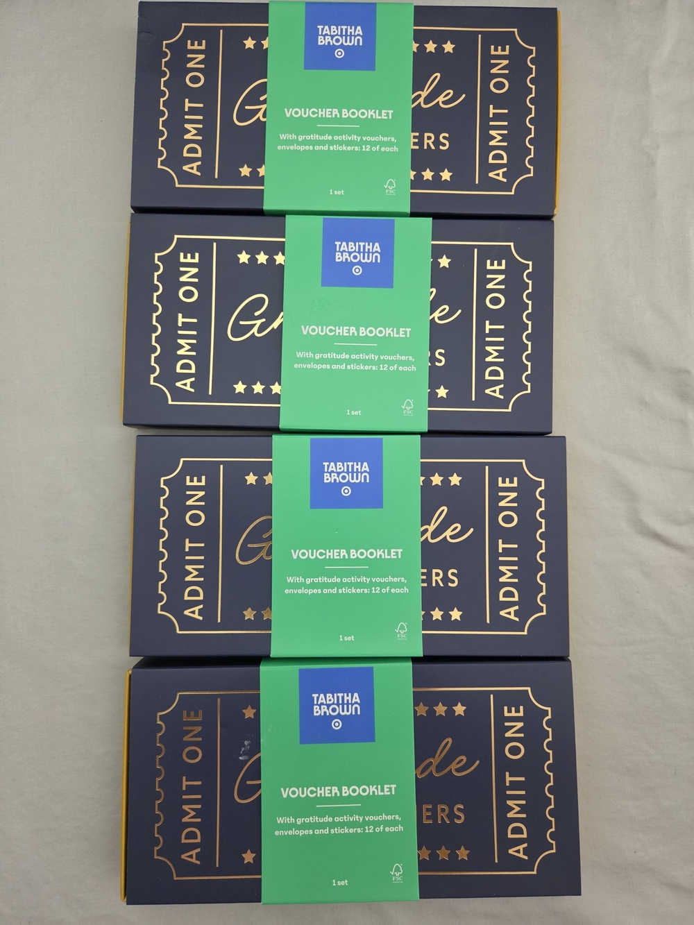 Tabitha Brown Gradtitude Vouchers Booklet. 4pk Bundle. New In Box.